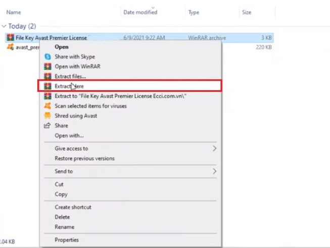 Key Avast Premium Security 9