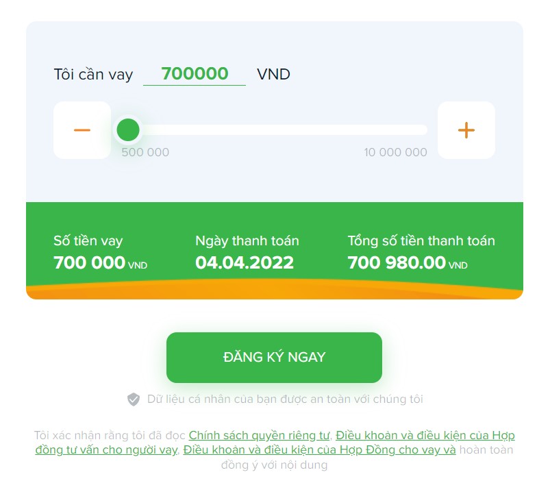 Vay tiền online qua Tiền Ơi