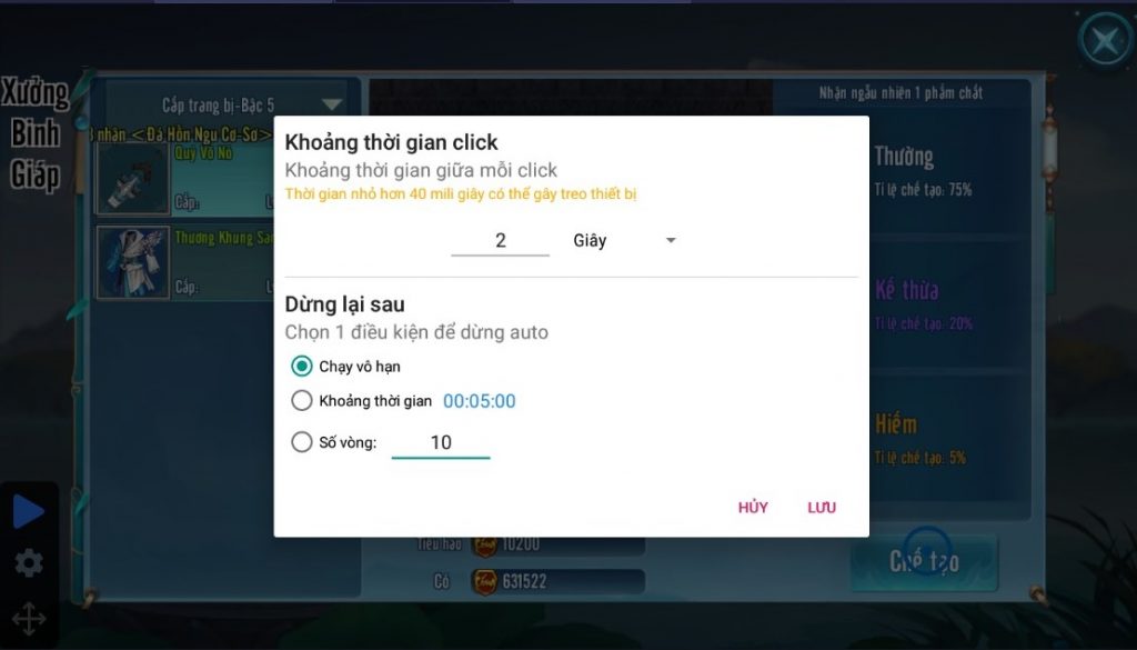 Ứng dụng tự động click, tự động bấm 