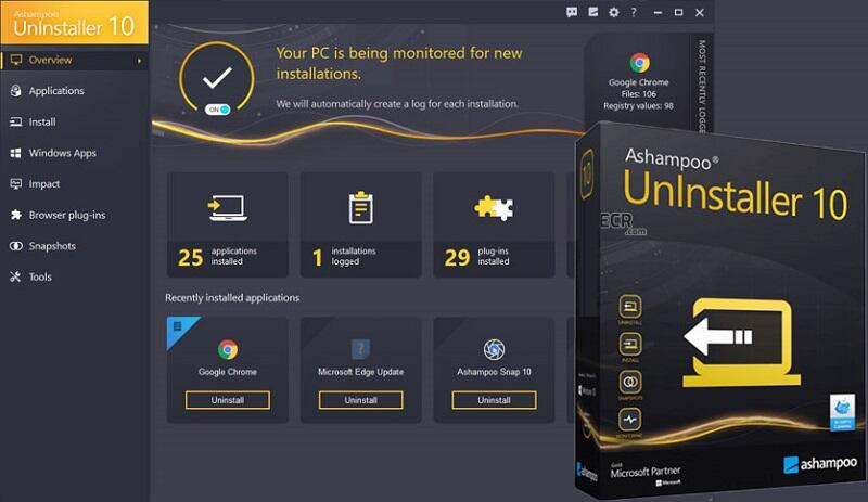 Phần Mềm Xóa File Cứng Đầu Miễn Phí, Tốt Nhất 3 Ashampoo UnInstaller 10 Full