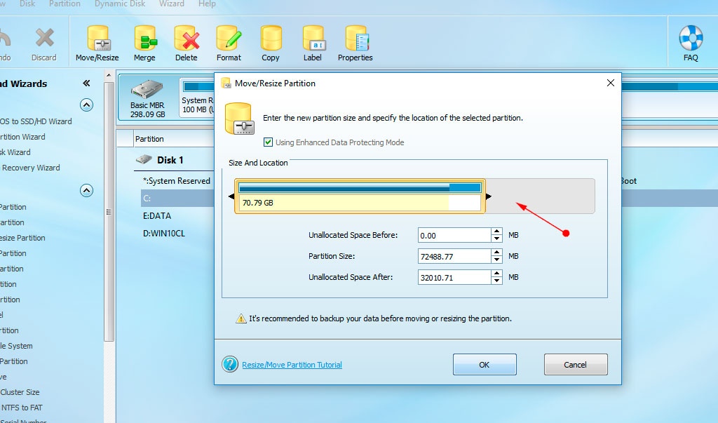 Chia ổ cứng với phần mềm Partition Wizard
