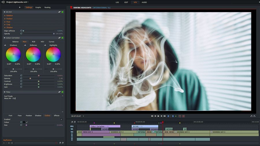 phan mem edit video Lightworks