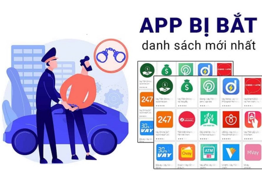 app vay tien bi bat moi nhat