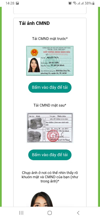 Chụp ảnh giấy tờ