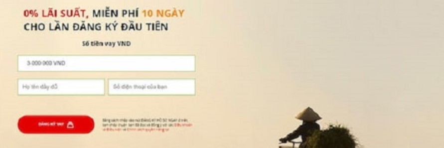 Đăng nhập vào tài khoản của VayVND và chọn khoản vay