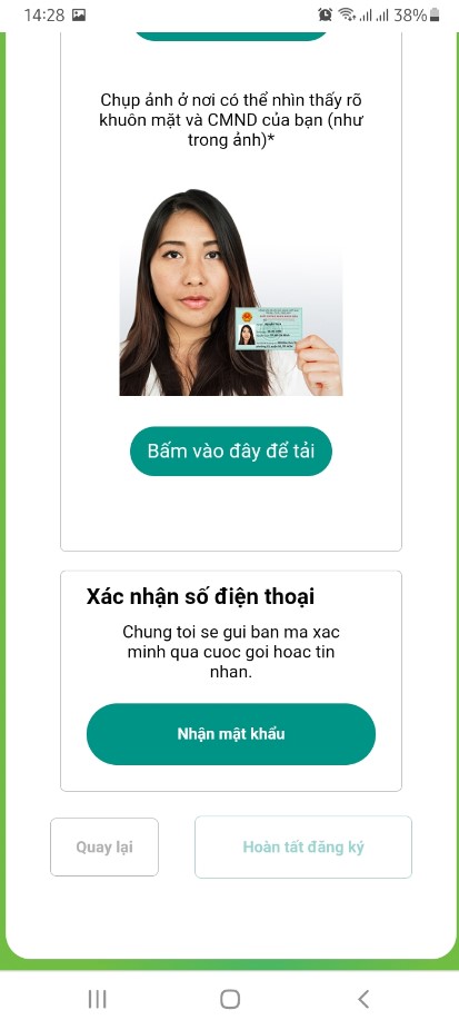 Nhập mã OTP xác nhận khoản vay